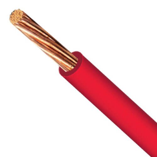 Cable electrico de Cobre Sky Fort, calibre 12, color Rojo, rollo con 100 metros